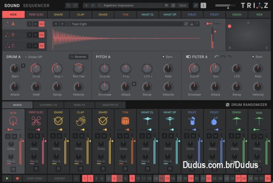 Wave Alchemy Triaz Plugin 1.1.1

Transform your one shot drums into production ready patterns. Get inspired with over 700+ presets and 15,000 curated samples.

Triaz
Elevate your music with Triaz, an innovative drum engine designed for unparalleled beat creation.

With lightning-fast polyrhythmic sequencing, advanced drum layering, dynamic mixing tools, and intelligent randomization, Triaz redefines the art of drum production.

Experience beat making like never before with per-step parameter modulation. Dive deep into a vast sonic landscape with 700+ presets and 15,000 meticulously designed drums.

Effortlessly import and organize your own samples and export your creations via Audio and MIDI at the speed of inspiration.

Available now as a native AU, VST3 and AAX plugin for macOS and Windows.

https://www.wavealchemy.co.uk/product/triaz/

https://www.youtube.com/watch?v=JzQNof6948k&t=273s

https://www.youtube.com/watch?v=E3F4GF1wzFM